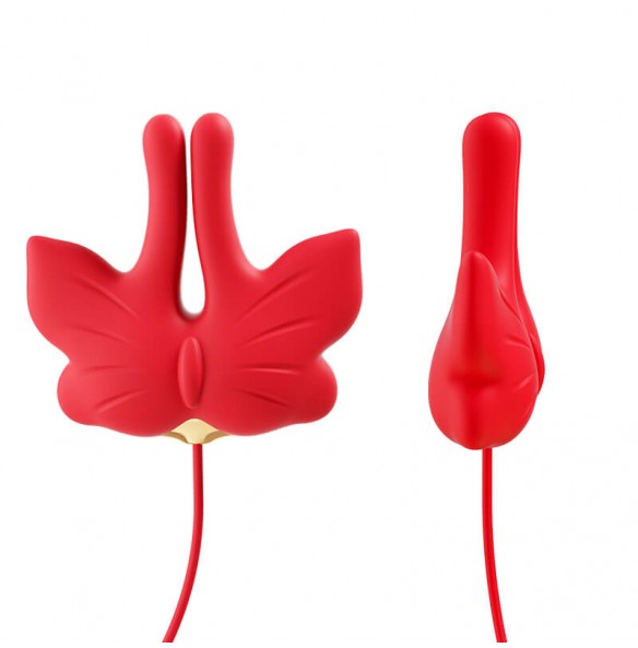 MizzZee - Butterfly Nipple Clamps (Chargeable - Red) MizzZee - Butterfly Nipple Clamps (Chargeable - Red)
